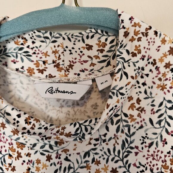 Reitman's Faux Turtle Neck Floral Tank - Picture 2 of 3